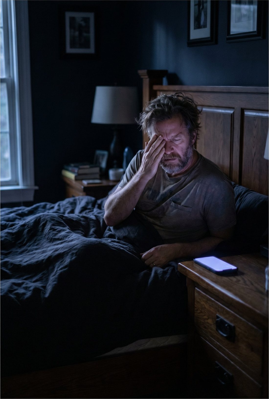 Plumber woken by a call at night, frustrated